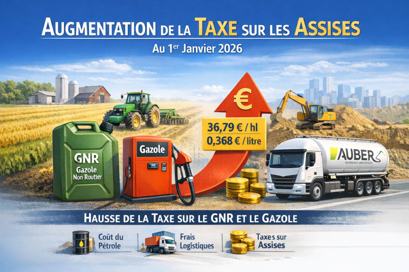 Augmentation de la taxe sur les assises au 1er janvier 2026